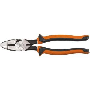 imageKlein Tools D2139NECRINS Side Cutting and Crimping Pliers Made in USA New England Nose Insulated 9InchSlim Handle
