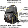 imageKlein Tools 55485 Tool Bag Backpack Durable Electrician Backpack with 48 Pockets for Hand Tools Waterproof Bottom Removable Tool Carrier