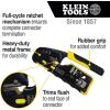 imageKlein Tools 80024 Ratcheting Data Cable and RJ45 Crimp Tool with CAT6 Plug 50Pack Pass Thru Installation Tool KitCrimper12