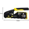 imageKlein Tools 80024 Ratcheting Data Cable and RJ45 Crimp Tool with CAT6 Plug 50Pack Pass Thru Installation Tool KitCrimper12