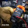 imageKlein Tools CL390 ACDC Digital Clamp Meter AutoRanging 400 Amp NCVT Tester HiViz LCD Display TRMS Continuity Resistance Temperature and MoreDual Display