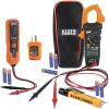 imageKlein Tools CL120VP Electrical Voltage Test Kit with Clamp Meter Three Testers Test Leads Pouch and BatteriesKit