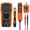 imageKlein Tools MM320KIT Digital Multimeter Electrical Test Kit NonContact Voltage Tester Receptacle Tester Carrying Case and BatteriesTester Kit