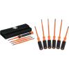 imageKlein Tools 32288 Insulated Screwdriver 8in1 Screwdriver Set with Interchangeable Blades 3 Phillips 3 Slotted and 2 Square Tips8in1 Precision