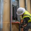 imageKlein Tools 93LCLS SelfLeveling Laser Level with Bright Red Cross Lines and Plumb Spot Magnetic and Ceiling Clamp MountingLaser Level