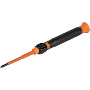 imageKlein Tools 32288 Insulated Screwdriver 8in1 Screwdriver Set with Interchangeable Blades 3 Phillips 3 Slotted and 2 Square Tips2in1 Insulated