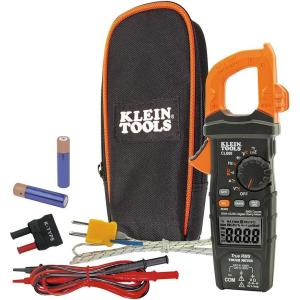 imageKlein Tools CL800 Digital Clamp Meter Auto Ranging TRMS ACDC VoltCurrent LoZ Continuity Frequency Capacitance NCVT Temp More 1000V