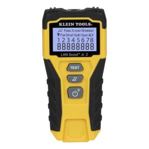 imageKlein Tools VDV526200 Cable Tester LAN Scout Jr 2 Ethernet Cable Tester for CAT 5e CAT 66A Cables with RJ45 ConnectionsTester