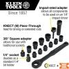 imageKlein Tools 65400 KNECT 15Piece Pass Through Socket Set SAE Impact Socket Set with MODbox Case Sockets Bits Accessories and 38Inch Drive Adapter38Inch Pass Through Kit