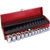 imageKlein Tools 65502 38Inch Drive Deep Socket Wrench Set Hinged Metal Storage Box Included 8Piece13 Piece