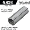 imageKlein Tools 65502 38Inch Drive Deep Socket Wrench Set Hinged Metal Storage Box Included 8Piece8Piece