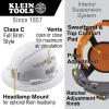 imageKlein Tools 80096 Hard Hat Fan Kit Full Brim White Hard Hat with Cooling Fan 2Piece