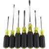 imageKlein Tools 85076 Screwdriver Set Made in USA Slotted and Phillips Screwdrivers with NonSlip CushionGrip Handles and TipIdent 7Piece7Piece Set