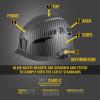 imageKlein Tools Safety Helmet Vented Class C Safety Hard Hat Removable Chin Strap Adjustable VentsKARBN Pattern