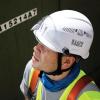 imageKlein Tools Safety Helmet Vented Class C Safety Hard Hat Removable Chin Strap Adjustable VentsWhite Hardhat with Clear Visor