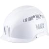 imageKlein Tools Safety Helmet Vented Class C Safety Hard Hat Removable Chin Strap Adjustable VentsWhite Safety Helmet w  Earmuffs