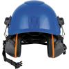 imageKlein Tools Safety Helmet Vented Class C Safety Hard Hat Removable Chin Strap Adjustable VentsWhite Safety Helmet w  Earmuffs