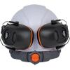 imageKlein Tools Safety Helmet Vented Class C Safety Hard Hat Removable Chin Strap Adjustable VentsWhite Safety Helmet w  Earmuffs