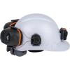 imageKlein Tools Safety Helmet Vented Class C Safety Hard Hat Removable Chin Strap Adjustable VentsWhite Safety Helmet w  Earmuffs