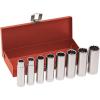 imageKlein Tools 65502 38Inch Drive Deep Socket Wrench Set Hinged Metal Storage Box Included 8Piece8Piece
