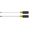 imageKlein Tools 85072 2Piece Screwdriver Se Made in USA with Long Blade Slotted and Phillips Screwdrivers Heat Treated Shafts and Cushioned Grips
