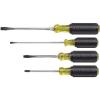 imageKlein Tools 85105 Screwdriver Set Made in USA Slotted and Phillips Screwdrivers with CushionGrip Handles and TipIdent 4Piece
