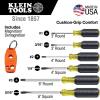 imageKlein Tools 85146 Screwdriver Set with Magnetizer  Demagnetizer for Magnetic Tips 3 Slotted 3 Phillips Home Improvement 7Piece6 Piece Set with Magnetizer