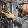 imageKlein Tools CL120KIT Clamp Meter Electrical Test Kit AC Auto Ranging 400 Amp Backlit Display Includes GFCI TesterLine SplitterPouchLeads3 x AAA