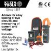 imageKlein Tools CL120KIT Clamp Meter Electrical Test Kit AC Auto Ranging 400 Amp Backlit Display Includes GFCI TesterLine SplitterPouchLeads3 x AAA