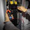 imageKlein Tools CL120KIT Clamp Meter Electrical Test Kit AC Auto Ranging 400 Amp Backlit Display Includes GFCI TesterLine SplitterPouchLeads3 x AAA