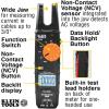imageKlein Tools CL360 CL360 Electrical Tester Open Jaw Fork NonContact Voltage Meter with TRMS Technology with Case Test Leads and BatteriesOpen Fork Meter