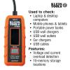 imageKlein Tools ET900 USB Power Meter USBA Digital Meter for Voltage Current Capacity Energy ResistanceElectric Circuit Testing Device