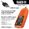 imageKlein Tools ET900 USB Power Meter USBA Digital Meter for Voltage Current Capacity Energy ResistanceElectric Circuit Testing Device
