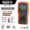 imageKlein Tools MM420 Digital Multimeter AutoRanging TRMS Multimeter 600V ACDC Voltage 10A ACDC Current 50 MOhms ResistanceSlim Meter