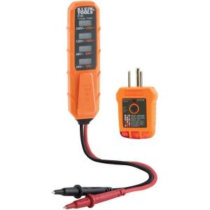 imageKlein Tools ET40VP Voltage Test Kit GFCI Receptacle Tester ACDC Voltage Tester Detects Common Electrical Wiring ProblemsTester Kit