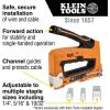 imageKlein Tools 80154 HeavyDuty Cable Stapler with 600 Insulated Staples 2 Packs 300 x 516Inch and 300 x 1132InchStapler Kit