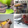 imageKlein Tools VDV001833 VDV ProTech Kit with Transport Case Cable Stripper Crimper Compression Connecters Cable Cutter DataTelephone PlugsTool Box  Prepare and Connect  Coax  RJ45  Twisted Pair