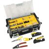 imageKlein Tools VDV001833 VDV ProTech Kit with Transport Case Cable Stripper Crimper Compression Connecters Cable Cutter DataTelephone PlugsTool Box  Prepare and Connect  Coax  RJ45  Twisted Pair
