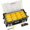 imageKlein Tools VDV001833 VDV ProTech Kit with Transport Case Cable Stripper Crimper Compression Connecters Cable Cutter DataTelephone PlugsTool box  Prepare and Connect  RJ45  Twisted Pair