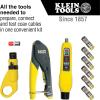 imageKlein Tools VDV002818 Coax Install and Test Kit with Crimp Tool Includes Tester Stripper and Universal F ConnectorsPrepare  Connect and Test  Coax  F