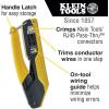 imageKlein Tools VDV026813 RJ45 Ethernet Cable Tester and Crimper Kit PassThru Technology Includes Connectors for Cat5e  CAT6 Data Applications Pack of 50