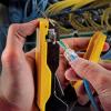 imageKlein Tools VDV026813 RJ45 Ethernet Cable Tester and Crimper Kit PassThru Technology Includes Connectors for Cat5e  CAT6 Data Applications Pack of 50