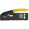 imageKlein Tools VDV226817 Modular Installation Kit Ratcheting CrimperStripper RJ11RJ45 Plugs CAT5e Connector for VoiceDataVideoCrimper  Data  Compact RJ45