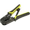 imageKlein Tools VDV226817 Modular Installation Kit Ratcheting CrimperStripper RJ11RJ45 Plugs CAT5e Connector for VoiceDataVideoCrimper  Data Ratcheting RJ45