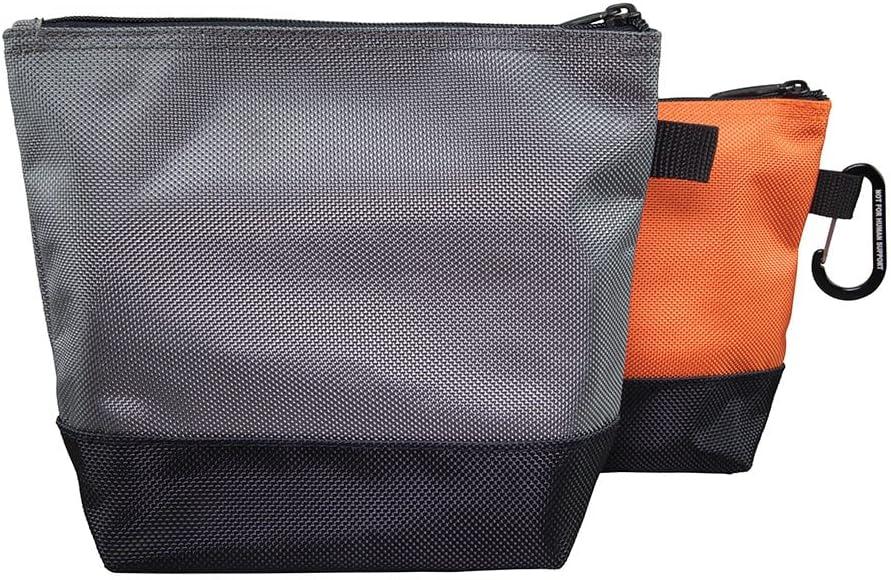 imageKlein Tools 80056 Tool Bag Storage Kit Made in USA 1680d StandUp and Canvas Zipper Pouches Assorted Colors 6Piece2Piece Pack of 2