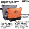 imageKlein Tools 80056 Tool Bag Storage Kit Made in USA 1680d StandUp and Canvas Zipper Pouches Assorted Colors 6Piece2Piece