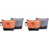 imageKlein Tools 80056 Tool Bag Storage Kit Made in USA 1680d StandUp and Canvas Zipper Pouches Assorted Colors 6Piece2Piece