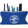 imageKlein Tools 80056 Tool Bag Storage Kit Made in USA 1680d StandUp and Canvas Zipper Pouches Assorted Colors 6Piece6Piece