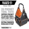 imageKlein Tools 80127 Tool Bag Kit features Tradesman Pro Tool Tote 3 Pliers 6 Screwdrivers and Demagnetizer  Magnetizer 11Piece11Piece Kit