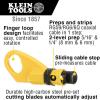 imageKlein Tools VDV026211 Coax Installation Kit with Crimp Tool Cable Cutter Stripper and F Connectors with Storage BagInstallation Kit
